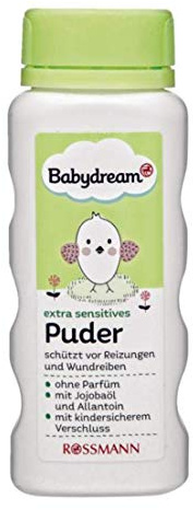 Babydream Puder ohne Parfüm, mit Jojobaöl & Allantoin, 100g