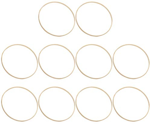 PRETYZOOM Bambus Stickvorrat Ring 10Cm Rund Diy Kranz Rohling Für Weihnachten Deko Blumenkranz Party Zuhause Basteln Handwerk