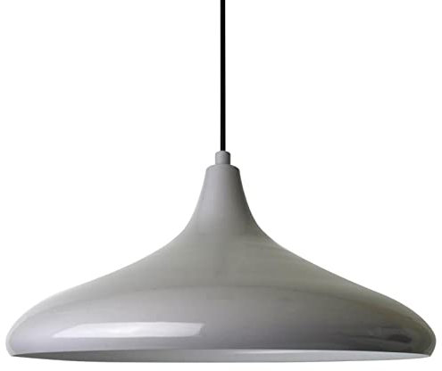 bamyum Ceiling Lights Living Room Kitchen I Champion I Metal Ø 35cm E27 Gray Pendant Light Fitting Light Shade Industrial Ceiling Lights Retro Lampshade - 8 Options for Colour
