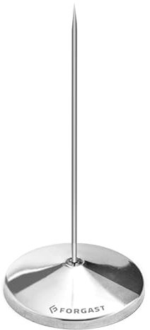 Forgast Zettelspießer | Bonspießer | Zettelhalter | Kassenbon Halter | Edelstahl | Quittungshalter Bon Aufspießer für Restaurants Bars Büros Rechnungen Quittungen Papier Ordnung Tickets