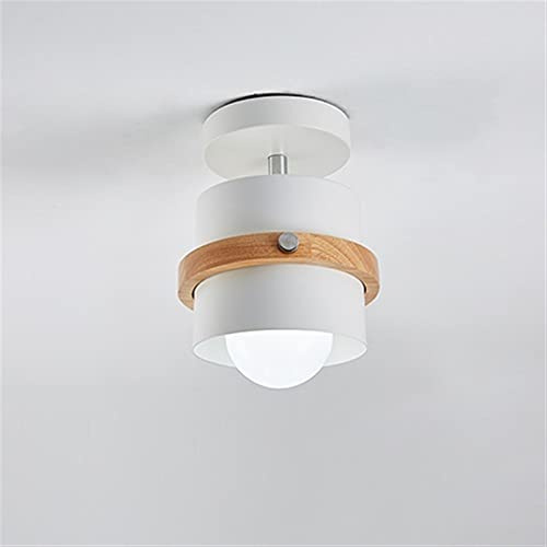 Hwsy Lampada da soffitto a corridoio a LED in Legno massello in Stile Nordico Faretti da Incasso montati Grigio Bianco Verde Soggiorno Lampade da Ristorante Calde Faretti da Sala Studio Caldi Modern