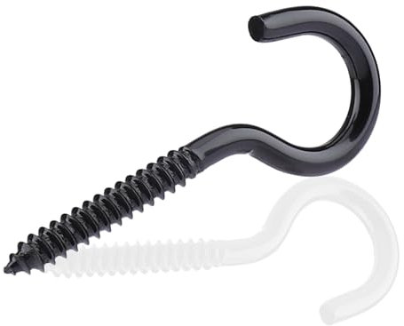 MOGADEE Ganci a vite in acciaio inox M8-100 mm, confezione da 4, resistenti, capacità 299,4 kg, resistenti alla ruggine, per interni ed esterni, per arte da parete, amache, accessori per fitness, yoga