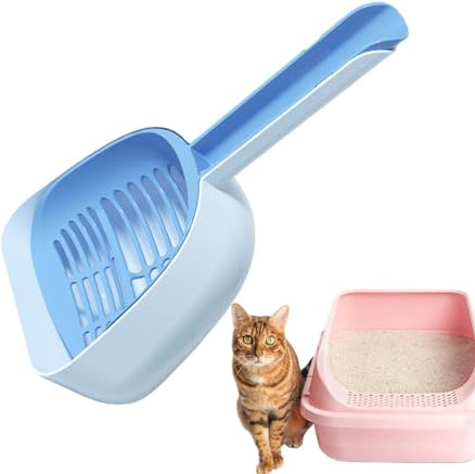 Tedious Streuschaufel mit Halter, Streuschaufel für Katzen,Integrierte Streuschaufel mit Halterung - Haustierzuchtzubehör, Katzenliebhaber-Geschenke für Innenhof, Wohnzimmer, Schlafzimmer, Balkon