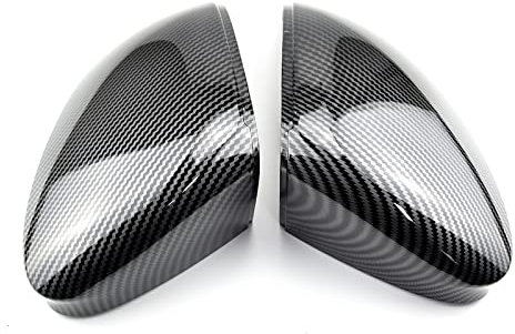 Rückspiegel Abdeckung Für VW Für Golf 8 Für MK8 VIII 2020 2021 Spiegel Abdeckung Kappe Mit Lane Assist Auto Außen Gehäuse Carbon Faser Muster Rückspiegel Fall Auto Spiegelkappen (Size : No Side Assis