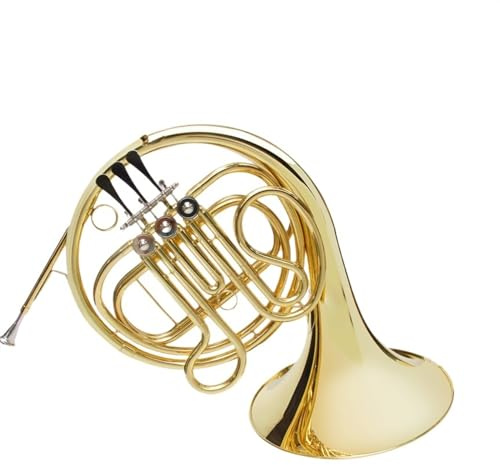 Waldhorn Instrument Lack Gold F Stimmung Waldhorn Drei-Tasten Einzelrohr Band