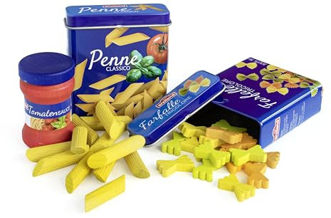 Erzi 06005 Nudel-Set aus Holz, Kaufladenartikel für Kinder, Rollenspiele.