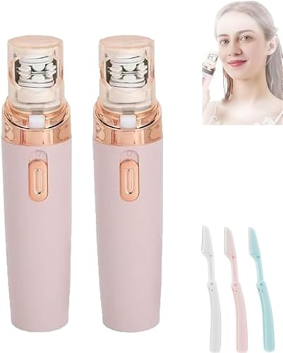 Lumisylk Pro Gesichtsepilierer, Lumisylk Pro Gesichtshaarentfernung, IPX5 wasserdicht, schmerzloser Damen-Haarentferner für Körper, wiederaufladbar, Pluxy-Gesichtshaarentfernung (2 Batteriemodell)