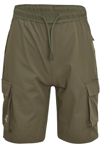 A2Z 4 Kids Boys Active PE Cargo Shorts Comfy Lightweight - Shorts S14 Olive 11-12