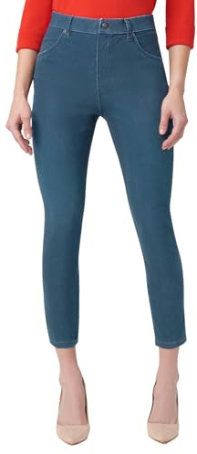HUE Écumoire en denim ultra doux pour femme, Windsor Blue Wash, Taille S