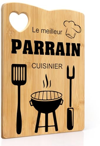 Cadeau Parrain,Cadeau Parrain Marraine Bapteme,Planche à Découper,Cadeau Parrain Marraine,Parrain Cadeau Original,Cadeau Pour Parrain,Annonce Parrain Marraine,Cadeau Bapteme,Cadeau Parrain Noel