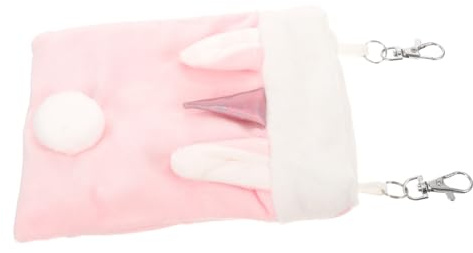 Gatuida Hamaca para Conejillos de Indias y Ratas de Color Rosa, Cama Cómoda y Cálida de Algodón, Accesorio Adecuado para Jaulas Hogar