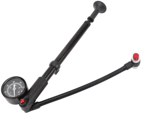 Natudeco Pompa di Shock in Alluminio Forcella Anteriore e Sospensione Posteriore con valvola Alta Pressione Fino a 300 psi Regolazione di smorzamento precisa