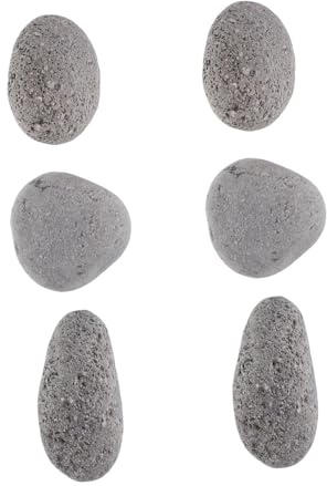 MERRYHAPY Piedras Volcánicas Reutilizables para Fogata Rocas Decorativas para de Gas Interior y Exterior Piedra para Hogar y Barbacoa