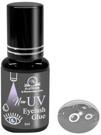 UV Wimpernkleber Grey – UV-aktivierter Wimpernkleber, Funktioniert nur unter UV-Licht – 1–3 Sek., 5 ml