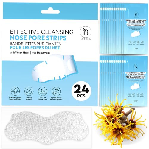 Cerotti Punti Neri Naso – Cerotti per Punti Neri con Amamelide e Niacinamide – Pore Strips per Rimuovere Bianchi e Liberare i Pori (24 Pezzi) - GEN2