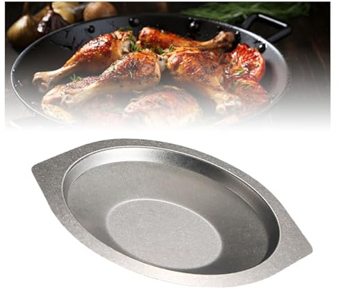 Padella per paella, in acciaio inox, ideale per uso domestico o ristorante, pentole versatili per piani cottura a induzione