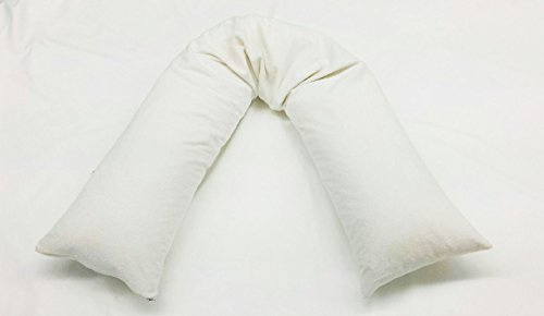 Biona Seitenschläferkissen/Stillkissen 200 x 35 cm (Frottee weiß)