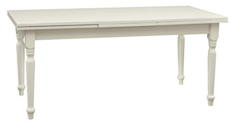 Biscottini Esstisch ausziehbar Weiss Made in Italy 180x90 cm | Esstisch Holz massiv | Küchentisch ausziehbar