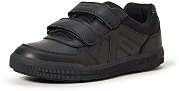 Geox Boys J Arzach Boy Sneakers, Black, 6 UK