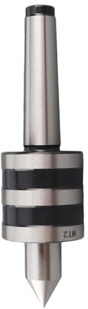 MT2 Live Center, 0.01mm Accuracy Dust Sealed | 55-60HRC Hardened Point, Bearing Steel Body, Medium Load Lathe Use, CNC Tailstock Support