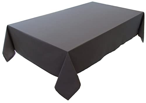 Hochwertige Tischdecke Tischwäsche aus 100% Baumwolle Kollektion Konzept, Farbe & Größe wählbar (Tischdecke - 150x350cm, Basaltgrau)