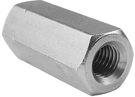 5 Stück Sechskantmuffen M8 x 50 mm V2A | Gewindemuffen metrisches Innengewinde | Verbindungsmuffen | Techtanium