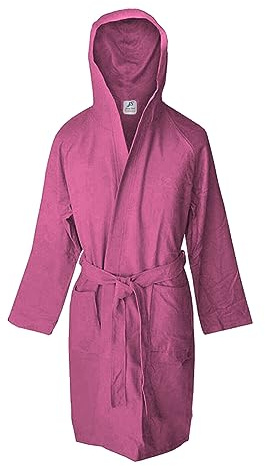 Jenny Sesal - Accappatoio Uomo e Donna in Microfibra Morbido, Leggero, Salvaspazio, a Rapida Asciugatura con Cappuccio, Tasche, Cintura a Passanti e Gancio