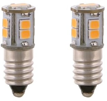 ShuoHui E10 LED 6V 10SMD Lampe Birne Schraubsockel Weihnachtsstern Leuchtstern Faltstern Adventstern (2, kaltweiß)