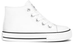 Conguitos Zapatillas Altas Lona Blanco - Zapatillas Casual para niños cómodas (Blanco/Talla 29), 8712487960914