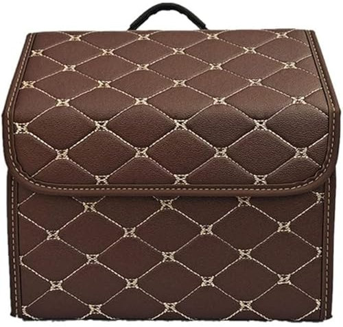 REDVIT Kofferraum Organizer für Peugeot 107 108 206 207 208 307 308, Leder Kofferraumtasche Wasserfeste Faltbarer Kofferraum-Organizer mit Verstärkten Griffen Auto Kofferraum Organizer Box