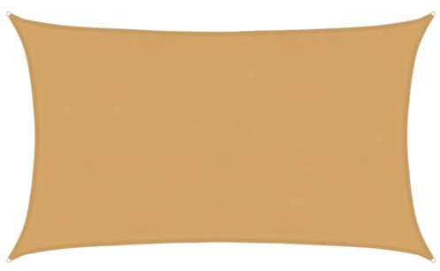 Voile d ombrage 160 g m² rectangulaire Sable 5x8 m PEHD