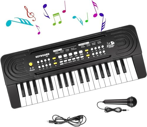 37 Key Upgrade Piano for Kids Music Toys for 3+ Year Old Kids Electronic Keyboard Piano for Beginners Learning Chords Educational Toys for 3 4 5 6 7 8 Year Old Boys Girls Gifts Ages 3-8