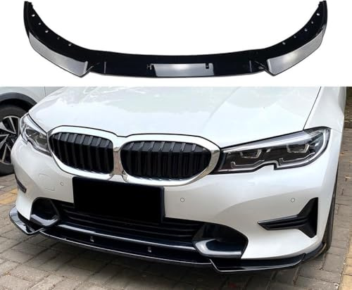 Bqieai Auto ABS Frontstoßstange Frontspoiler Lippe, Für BMW 3 Series G20 G21 Early 320i 325i 2019-2022 Spoilerlippe Kinn Splitter Diffusor Antikollision Car Schützen Zubehör