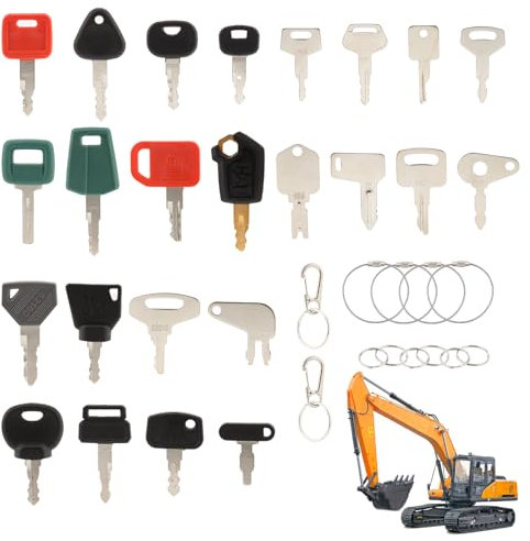 36 Pezzi Kit Chiavi di Accensione,Chiavi di Accensione di Ricambio,Chiavi di Ricambio Interruttore di Accensione Universale per Bulldozer Attrezzature Pesanti Veicoli da Costruzione