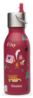 Qwetch - Bouteille isotherme - Kids Yosemite Grenat 350 ml- QWETCH