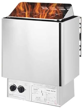Calentador de sauna eléctrico, estufa de sauna, horno de sauna de vapor seco, con control interno integrado, sala de sauna personal, comercial, para el hogar, hotel, spa, etc.,380V-9KW