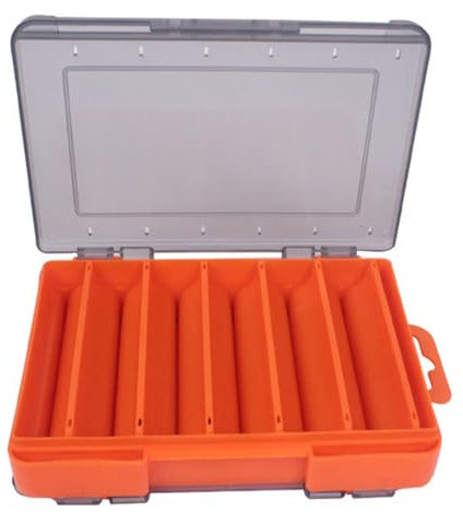 Ukbzxcmws Wasserdichter Doppelseitiger Zubehör Tackle Werkzeugkasten Angelhaken Aufbewahrung Trags Box Transparente Anschlüsse Tackle Koffer
