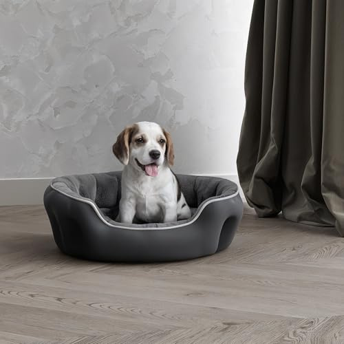 Cama para Mascotas para Perros y Gatos COCCOLE, Gris, 48x42x16cm