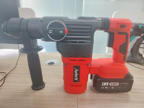 Avhrit 4,2 J Tassellatore a Batteria: 2 in 1 Trapano a Percussione con 2 x 5,0AH Batterie, Motore senza spazzole da 1000W, Martello Demolitore per Professionisti e Appassionati di Fai da Te