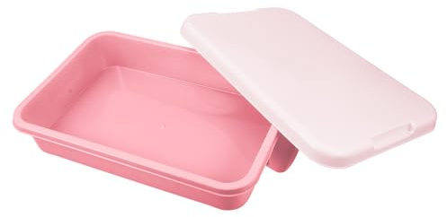 Beaupretty Kleiner Sandkasten aus Bruchfestem Kunststoff mit Deckel Tragbare Aufbewahrungsbox für Sandkastenspielzeug Vielseitig für Garten und Strand