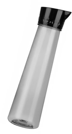 DOITOOL 1 Stück 1000 ml Schwarzer Saftkrug aus Acryl mit Adlerschnabel Kältebeständig und Auslaufsicher für Party und Haushalt