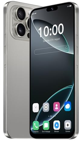JtQtJ 4G Smartphone, 6.3 HD Screen Mobile Phone, 32GB ROM (Expansion to 256GB), 4500mAh Large Battery, Dual SIM Dual Camera,Android 12.0,Support WIFI/Bluetooth/Face ID/GPS/OTG (Grey)