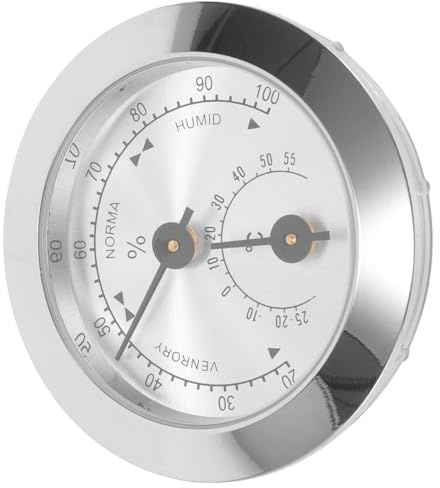 Hemobllo Hygrometer for Violin Guitar Case Violin Moisture Guitar Hygrometer Humidity Monitor Accessories Thermometer