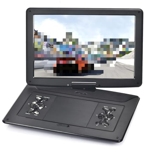Lettore DVD portatile da 17,9 pollici con lettore CD for a grande schermo HD inglese 15,6 per viaggi, attività all'aperto, famiglia