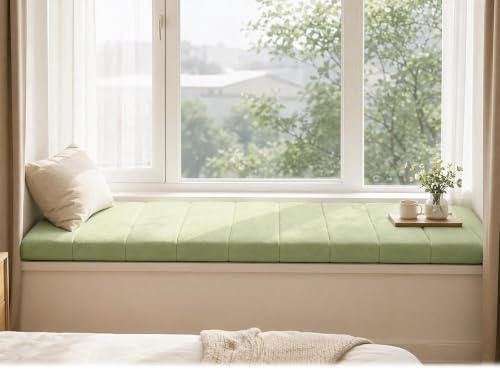 Cojín para banco, 100 x 40 cm, 4,5 cm de grosor, para banco, para interior y exterior, extraíble, antideslizante, para banco de jardín, para alféizar de ventana