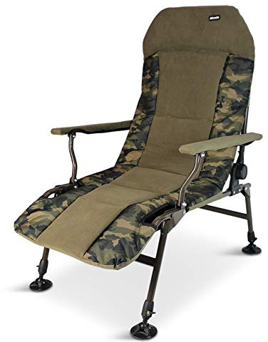 Abode Urban Camo Carp Fishing Camping Lazy Armchair Recliner Chair
