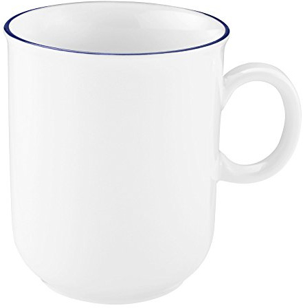 Becher mit Henkel 0,25 l 6 Stück Compact Blaurand 10795 von Seltmann Weiden