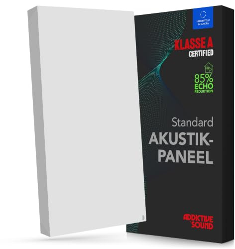 Addictive Sound Schallabsorber Standard 100x50x11 cm, Klasse A, Weiß