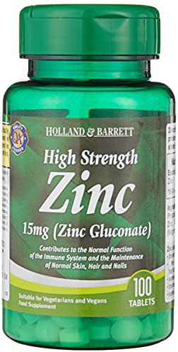 Holland & Barrett High Strength Zinc 15 mg X 2 (Zinc Gluconate)
