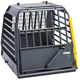 Hunde Transportbox VarioCage Einzelbox SL- Plus, Kleinmetall, Hundebox für den Kofferraum für mittlere bis große Hunde